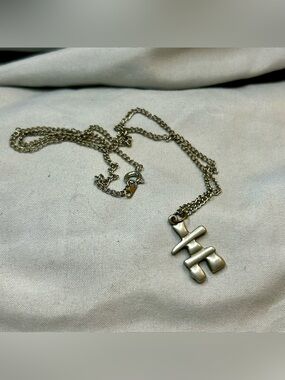 Silver Inukshuk Pendant Necklace